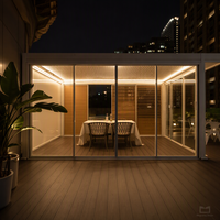 Pergola motorisée moderne en aluminium économique avec lames orientables, protection UV UPF 50+, imperméable et écologique pour balcon et terrasse extérieurs