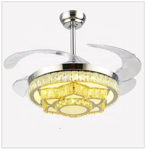 Золотой 42 ''Звездный Кристалл Потолочный вентилятор с световой лампой пульт дистанционного управления - Product Image 4