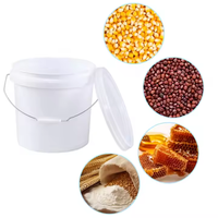 Vente en gros de seaux en plastique de qualité alimentaire 1L3L5L seau à frites à vendre seau alimentaire en plastique avec logo imprimé avec couvercles