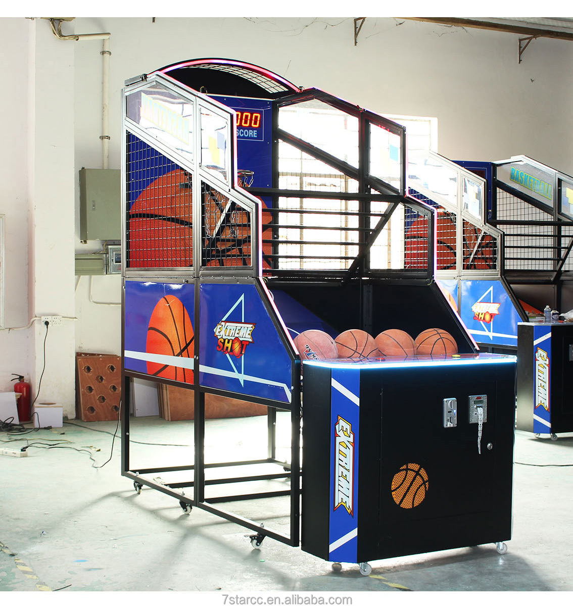 Exciting Amusement Device Arcade Gaming City's New Coin-Operated Ball Arcade Basketball Shooting Machine
