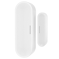 Capteur intelligent Tuya Zigbee pour porte et fenêtre, design rabattable, en PC, alimenté par piles, système d'alarme domestique pour garage, voiture, camping-car, contrôle via application