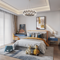 Muting House Design d'intérieur de luxe pour villas et maisons, ignifuge, écologique, rendu 3D moderne