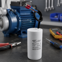 Condensateur de démarrage de moteur AC CBB60 50uF de haute qualité HuaYouXing 250VAC pour compresseur de machine à laver, auto-réparateur, longue durée de vie