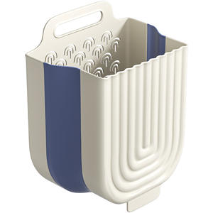 ตะกร้าผ้าติดผนังแบบพับได้ รูปทรงสี่เหลี่ยมผืนผ้า สำหรับจัดเก็บเสื้อผ้าในห้องน้ำหรือห้องอาบน้ำ - Product Image 1