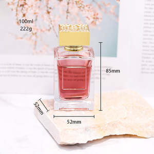 ขวดน้ำหอมทรงสี่เหลี่ยม 100 มล. ระดับไฮเอนด์ คลาสสิก พร้อมช่องใส่ป้ายการ์ด ขวดแก้วเปล่า รุ่น <span class=keywords><strong>Mk220</strong></span> - Product Image 4