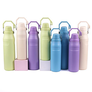 Quick Delivery Anti Loss Lid Handle Bottle 16oz Stainless Steel Double Wall Vacuum Insulated Outdoor Sports Cup - Product Image 1