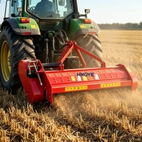Tondeuse à fléaux à 3 points, entraînée par prise de force, avec déplacement latéral hydraulique, pour tracteur de 18 à 50 CV