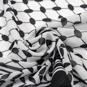 Hiyab de Moda con Estampado Kuffiyeh, Chifón Estampado, para Mujeres Musulmanas, Palestina, Eid, Ramadán - Product Image 6