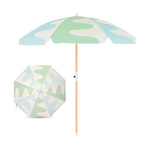 Comercial al aire libre viaje 1,8 m personalizado portátil plegable sol poste <span class=keywords><strong>de</strong></span> madera Boho resistente Patio piscina playa sombrilla con ancla <span class=keywords><strong>de</strong></span> arena - Product Image 5