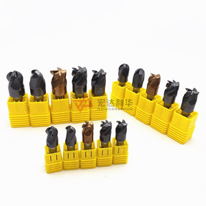 Fresas de extremo de radio de carburo intercambiables de grano súper <span class=keywords><strong>micro</strong></span> M8 de, cabezales de corte modulares personalizables, soporte OEM - Product Image 5