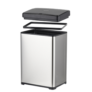 <span class=keywords><strong>Cubo</strong></span> de <span class=keywords><strong>basura</strong></span> con sensor cuadrado de <span class=keywords><strong>acero</strong></span> <span class=keywords><strong>inoxidable</strong></span> para cocina, oficina, hogar, 30, <span class=keywords><strong>50</strong></span> <span class=keywords><strong>litros</strong></span>, fábrica de cubos de <span class=keywords><strong>basura</strong></span> - Product Image 5