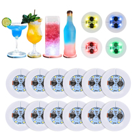 Bouteilles intelligentes de caboteur de LED-Sous-verres réutilisables faits sur commande sérigraphiés en matériel de la conception moderne PCB + EVA