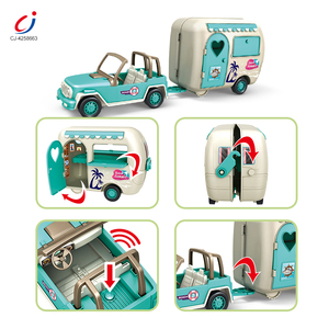 Maison de poupée miniature Chengji <span class=keywords><strong>pour</strong></span> enfants, jeu de simulation, bricolage, maison de poupée, dessin animé, voyage, plage, <span class=keywords><strong>camping</strong></span>-<span class=keywords><strong>car</strong></span>, jouets <span class=keywords><strong>pour</strong></span> enfants - Product Image 2