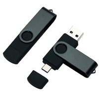 Chiavetta USB 2.0 Personalizzata da 64GB 128GB CO TG con Logo del Tuo Brand, Mini Chiavetta USB 3 in 1 da 32GB - Archiviazione Esterna Portatile per iPhone