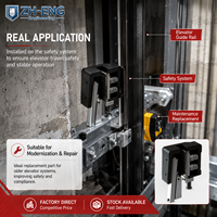 Équipement de sécurité à levage progressif pour rail de guidage d'ascenseur de 9 mm, 10 mm, 15,88 mm, 16 mm – Pièce de rechange pour l'entretien des ascenseurs