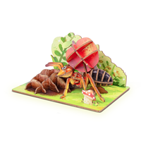 Puzzle 3D en bois Wincent : Diorama d'arbre à pissenlits, kit de bricolage éducatif STEM, jouet de décoration naturelle pour la maison, cadeau pour enfants et adultes