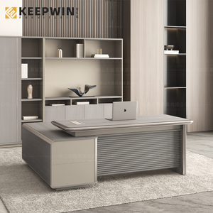 Venta de muebles de oficina Foshan, muebles de oficina modernos de estilo de madera personalizados OEM, escritorio ejecutivo, mesa de oficina - Product Image 1