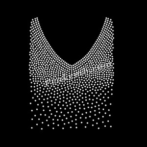 Kristal AB Rhinestone Ütüyle Yapışan Kolye Rhinestone Motif Tasarımı Giysiler İçin - Product Image 5