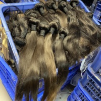 Extensions de cheveux humains 100% naturels, lisses, Remy, vierges, bruts, de vison, brésiliens, péruviens, indiens, à cuticules alignées, en mèches, pour tissage, abordables, pour revendeurs