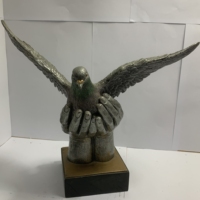 Trophée de Pigeon en résine personnalisé et créatif, prix de la paix pour cadeau Souvenir (colombe de la paix)