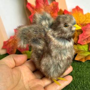 Figuras de Pollitos Bebé Marrones Realistas, Juguetes de Pascua, Pollos Realistas para Rellenar Cestas de Pascua, Pollitos de Halloween, Decoraciones Rústicas - Product Image 4