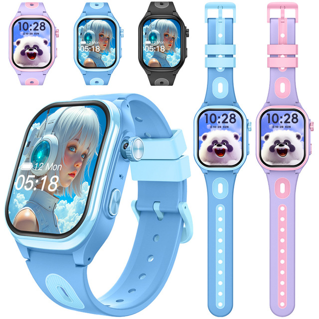 HD Global Version 4G Android Kid Smart Watch Lte GPS Sos Phone & Video Call Chat Music Curved Screen WhatsAPP for Children AS06