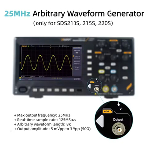Osciloscopio Digital Portátil de Doble Canal OWON SDS220 Económico |   200MHz 1GSa/s 20M Profundidad de Almacenamiento Resolución de 8 Bits Garantía de 1 Año - Product Image 5