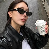 Lunettes de soleil pour femmes à monture complète style œil de chat Xiaohongshu GM, best-seller, style DAD, ultra-légères, protection UV400, effet amincissant