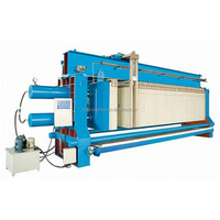 Machine automatique de séparation solide-liquide de filtre de cadre de plaque de traction de déshydratation de boue pour l'industrie des eaux usées