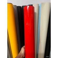 Film de changement de couleur de carrosserie auto-adhésif Super Crystal Gloss Rouge en vinyle PET – Autocollant de voiture en vinyle pour changement de couleur original