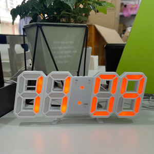 Wholesale Smart Home Products 3D <b>LED</b> Digital <b>Clock</b> Wall Decoration Glow Night Mode for Bedroom Adjustable Electronic - Product Image 6