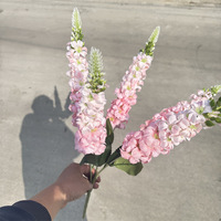 Arrangement de fleurs artificielles, delphinium à 5 branches, pour salon et centre de table de mariage, fleurs en soie réalistes