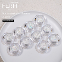 Poudre à ongles de luxe à effet miroir holographique laser, paillettes irisées, pigment pour nail art, vente en gros d'usine, pour salon de manucure et DIY