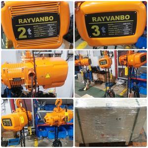 Penjualan Panas 1 Ton 2 Ton 3 Ton 220v 380v  Alat Angkat Rantai Listrik Polipasto Eléctrico De Cadena dengan Troli Bermotor - Product Image 6