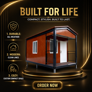<span class=keywords><strong>Casa</strong></span> Container Smontabile da 20 Piedi, Prefabbricata e Modulare con Isolamento Termico, Struttura in Acciaio Moderna per Ufficio in Montagna - Product Image 3