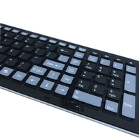 Keyboard lipat berkabel silikon ramping, papan ketik bahasa kustom PC Ultra tipis dapat dilipat Mini