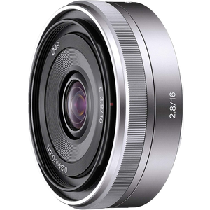 Para SEL16F28 Lente Gran Angular de Enfoque Fijo de 16 mm F/2.8 con Tela de Nailon para Cámaras de la Serie NEX - Product Image 1