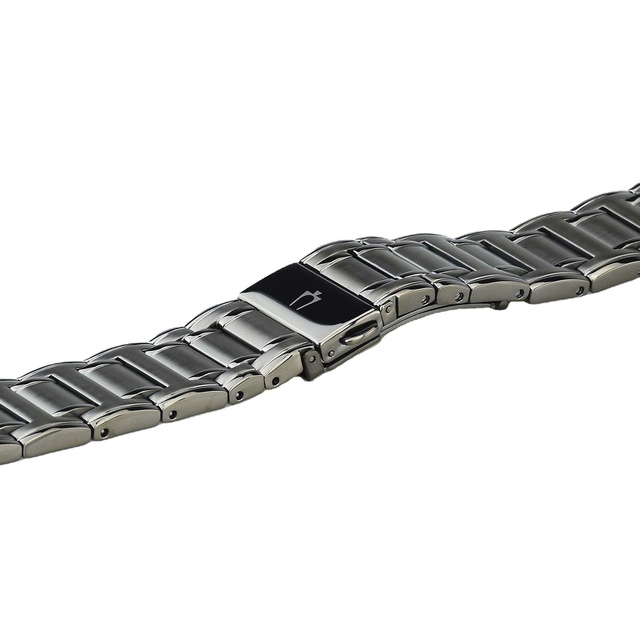 Custom Logo OEM ODM Stainless Steel 26mm Watch Bracelet with Folding Clasp Metal Band IP Plating Stainless Steel Strap