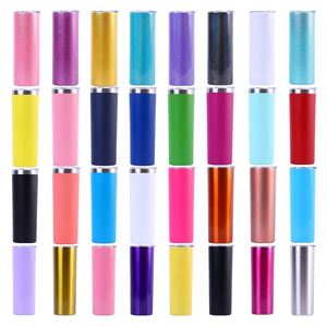 20oz 30oz Skinny White Straight Sublimation Blanks Stainless Steel Tumblers With Straws - Product Image 5