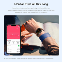 Jam Tangan Pintar GE52 1.88in 240x284 ECG HRV Komposisi Tubuh Kesehatan Jantung Tekanan Darah Suhu Tidur IP68 V5.3 G Band Layar Sentuh Penuh Monitor Suara AI
