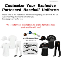 Fabrik-Großhandel Retro Baseball-Uniform Individuell Bedruckte Herren Nadelstreifen Baseball-Shirt & Hosen Sets Throwback Baseball-Trikot