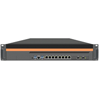 BKHD OEM 2U serveur Xeon E5-2695V4/2699V4 22 cœurs 44 fils LGA 2011 8 LAN 8*10G 25G 40G 100G SFP pare-feu Mikrotik PFsense