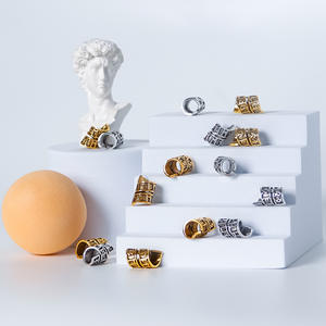 DIY Reggae Perruque Accessoire et Outil d'Extension de Cheveux Norvège Viking Lune Spirale Rune Alliage Cheveux Boucle Sale Tresse Bijoux Outil - Product Image 1