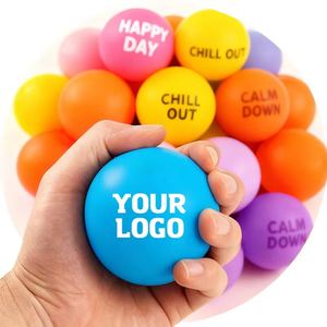 Pelota de Espuma de PU Personalizada con Logotipo, Fabricante de Pelotas Antiestrés de Liberación Lenta, Pelota Promocional - Product Image 1