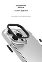 Support magnétique antichoc de luxe pour iPhone 17 en PC, ultra-fin et transparent avec effet miroir