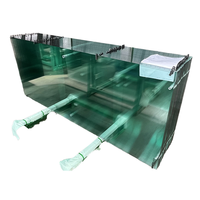 Aquarium en verre trempé - Petite taille, haute résistance, design moderne, respectueux de l'environnement, écran d'affichage extérieur, utilisation en salle de bain, fabriqué en Chine