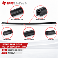 LinTech Promotion : Garniture extérieure de vitre de porte arrière droite 1495721-40-E-XX, compatible OEM, pour réparation de joint de vitre Tesla Model Y, pièces EV