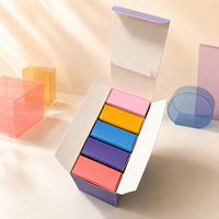 Boîte de présentation en papier imprimée sur mesure avec des cartons pliables colorés pour l'emballage de produits de détail et les commandes en gros en usine