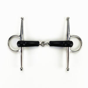 Broca de caballo de mejilla completa de acero inoxidable duradero con junta cubierta de goma flexible y boca de caballo - Product Image 2