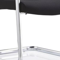 Chaise de bureau ergonomique JOHOOFURNITURE avec base cantilever, vente en gros, Sedia Da Ufficio pour bureau à domicile, coussin épais confortable